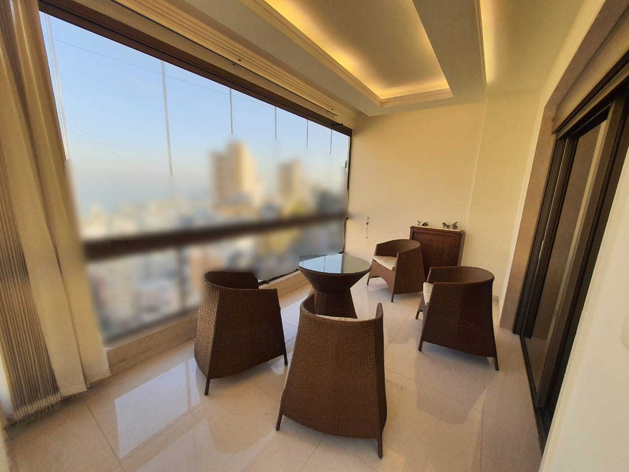 Ref (GH54.A.166)

A furnished 250 m2 duplex apartment with a terrace having an open sea view for sale in Bkenneya

This property consists of the below:

3 bedrooms
3 bathrooms
1 dining room
1 living room
1 sitting room
Maid's room+ bathroom
6 parking spots
100 m2 terrace

Price : 300,000$ Cash

Brokerage fees: 2.5 % in case of selling / 1 month rental value in case of rent. 

For more info, kindly contact us on 71 66 55 71 / 71 788 178 or message us on WhatsApp with your full name and the reference number of the property and we will contact you the soonest.

I SOLD is a member of the Real Estate Syndicate of Lebanon (REAL)

I SOLD (Lebanon), Zalka Highway, Zalka 690 Bld. 6th Floor

شقة دوبلكس مفروشة بمساحة ٢٥٠ مترًا مربعًا مع تراس بإطلالة بانورامية على البحر للبيع في بكينيا.

تتكون هذه الشقة مما يلي:

٣ غرف نوم
٣ حمامات
غرفة طعام
غرفة معيشة
غرفة جلوس
غرفة خادمة مع حمام
٦ مواقف سيارات
تراس بمساحة ١٠٠ متر مربع

السعر: ٣٠٠,٠٠٠ دولار نقدًا

رسوم الوساطه في حاله البيع ٢٫٥ ٪ وقيمة شهر في حالة الإيجار 

للمزيد من المعلومات، يرجى الاتصال بنا على  (71788178)(96171665571+) أو مراسلتنا على الواتساب مع الإسم الكامل والرقم المرجعي للعقار وسنتواصل معك في أقرب وقت

شركة  ( أي سولد )  عضو في نقابه الوسطاء والاستشاريين العقاريين في لبنان	 